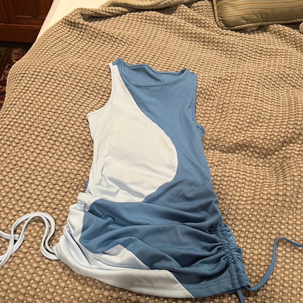 Side ruched mini dress! Never worn!